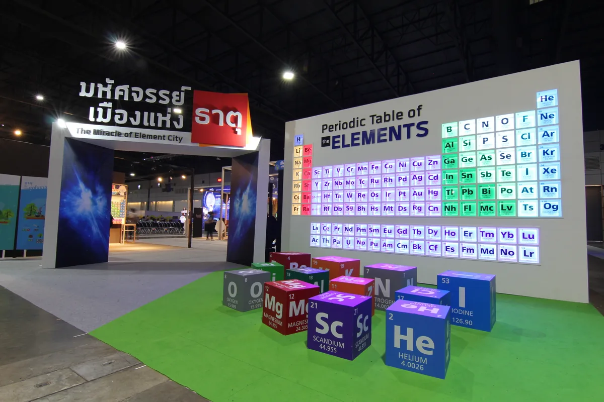 มหกรรมวิทยาศาสตร์ 2019 — บูทตารางธาตุ ภาพที่ 1